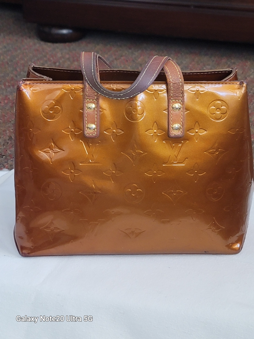 Louis Vuitton Vernis Brown Monogram Alma-Style Tote - Picture 3 of 15